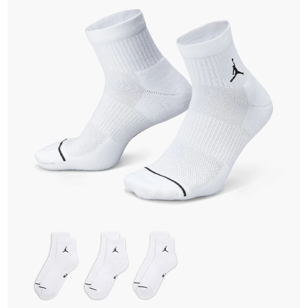 Носки унисекс Jordan Cush Poly Ankle (3 пары) 144 White