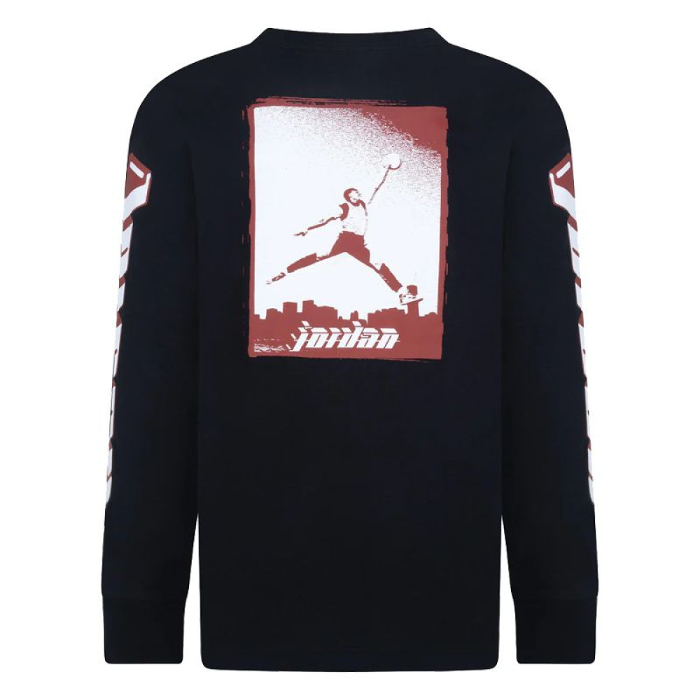 Лонгслів дитячий Air Jordan Chicago Motion L/S Tee Black