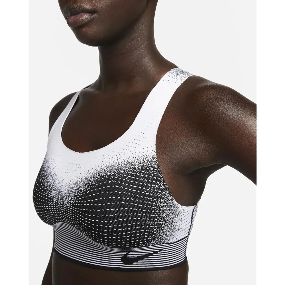 Топ  Nike W Swsh Flyknit Bra White/Grey