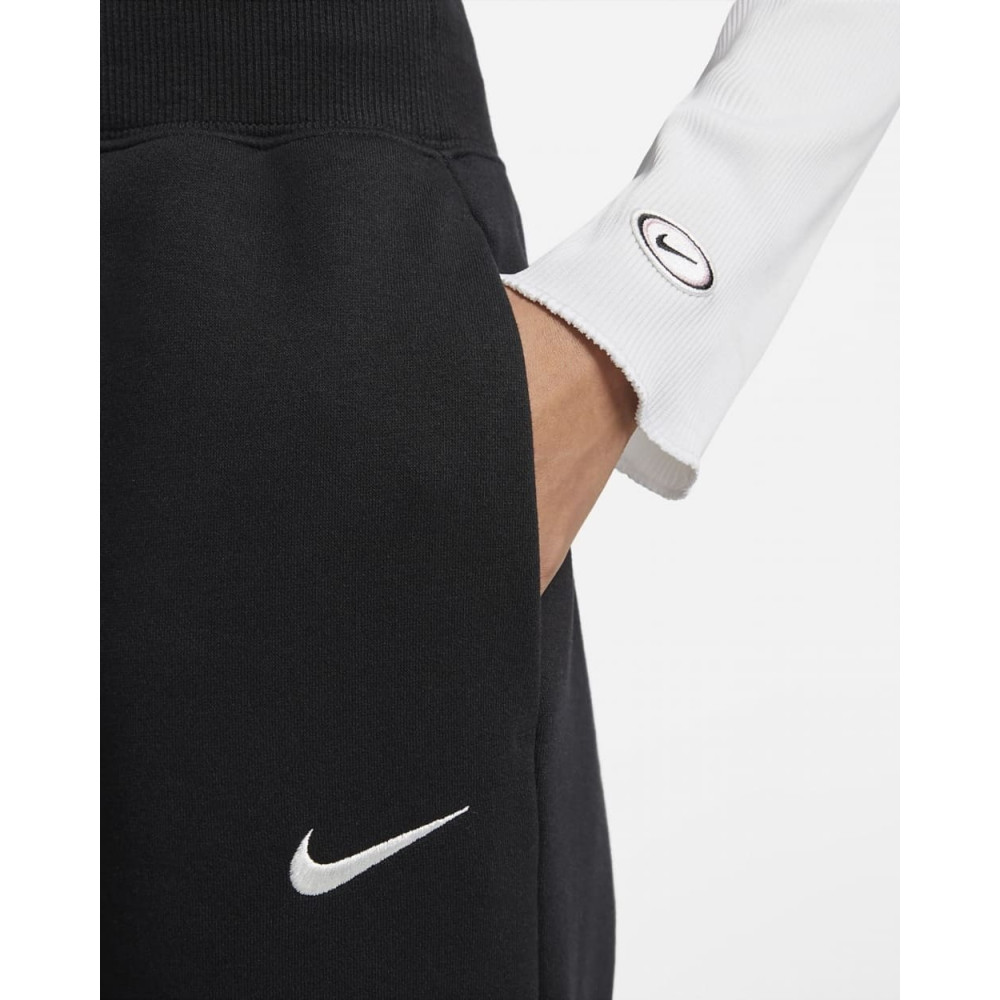 Штани жіночі Nike Sportswear Phoenix Fleece High-Rise Wide-Leg Pants Black