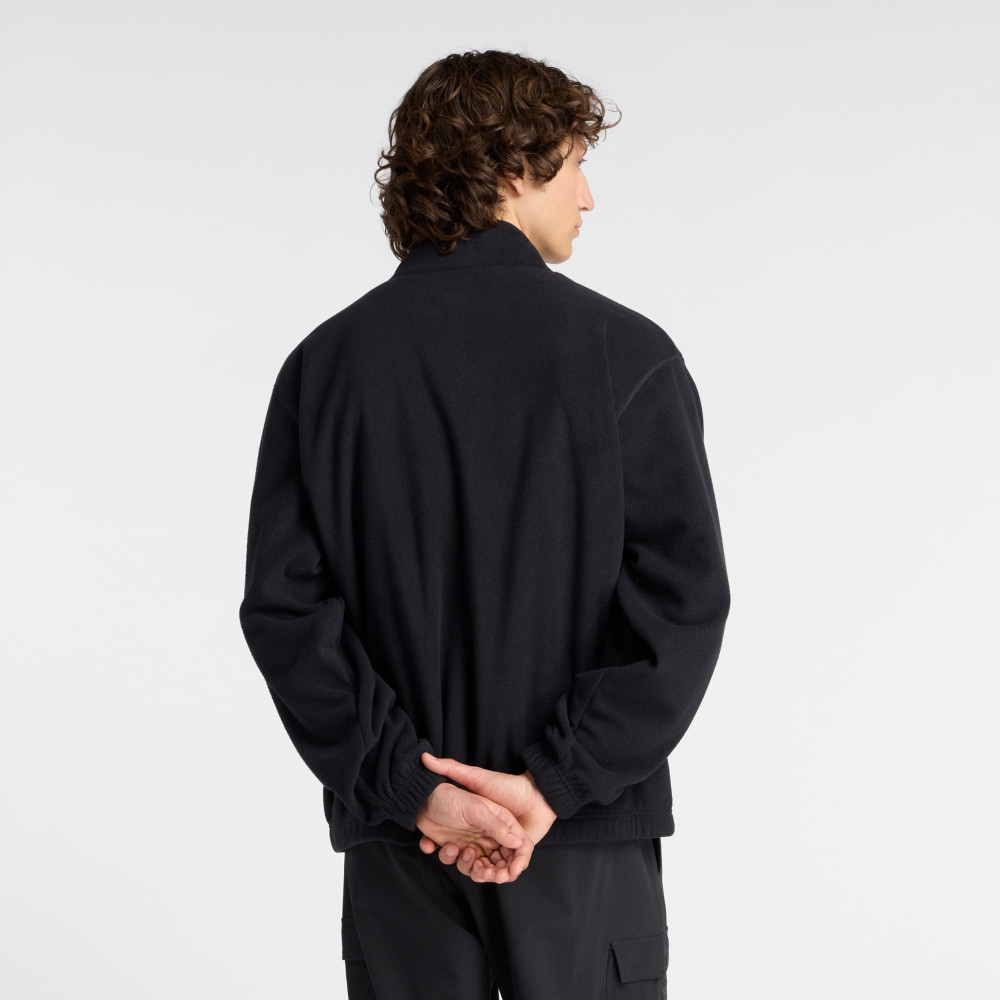 Мужской черный реглан Polar Fleece 1/2 Zip New Balance
