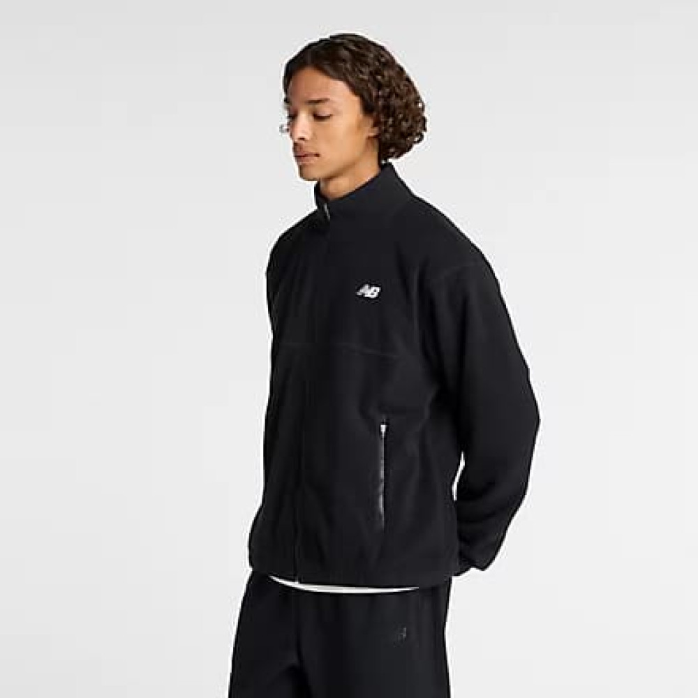 Мужская черная толстовка Polar Fleece Jacket New Balance 