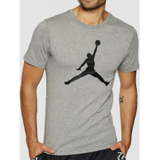 Футболка чоловіча Nike M J Jumpman Ss Crew Grey 