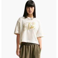 Футболка жіноча Nike Nsw Ss Tee Boxy Script Beige