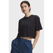 Жіноча  футболка UA W SCRIPTHEART CROP SS-BLK