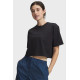 Женская  футболка UA W SCRIPTHEART CROP SS-BLK