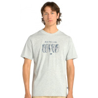 Мужская серая футболка Miler T-Shirt New Balance 