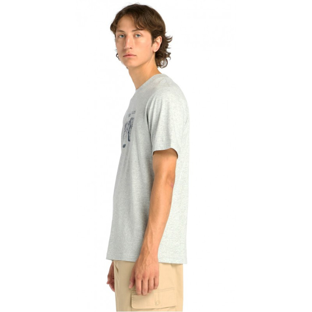 Чоловіча сіра футболка Miler T-Shirt New Balance 
