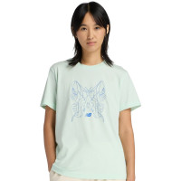 Жіноча м'ятна футболка Butterfly Oversized New Balance