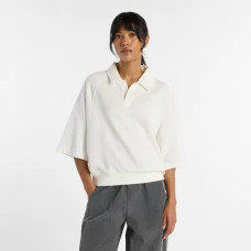 Футболка NB жіноча Coastal Fleece Oversized Polo бежев