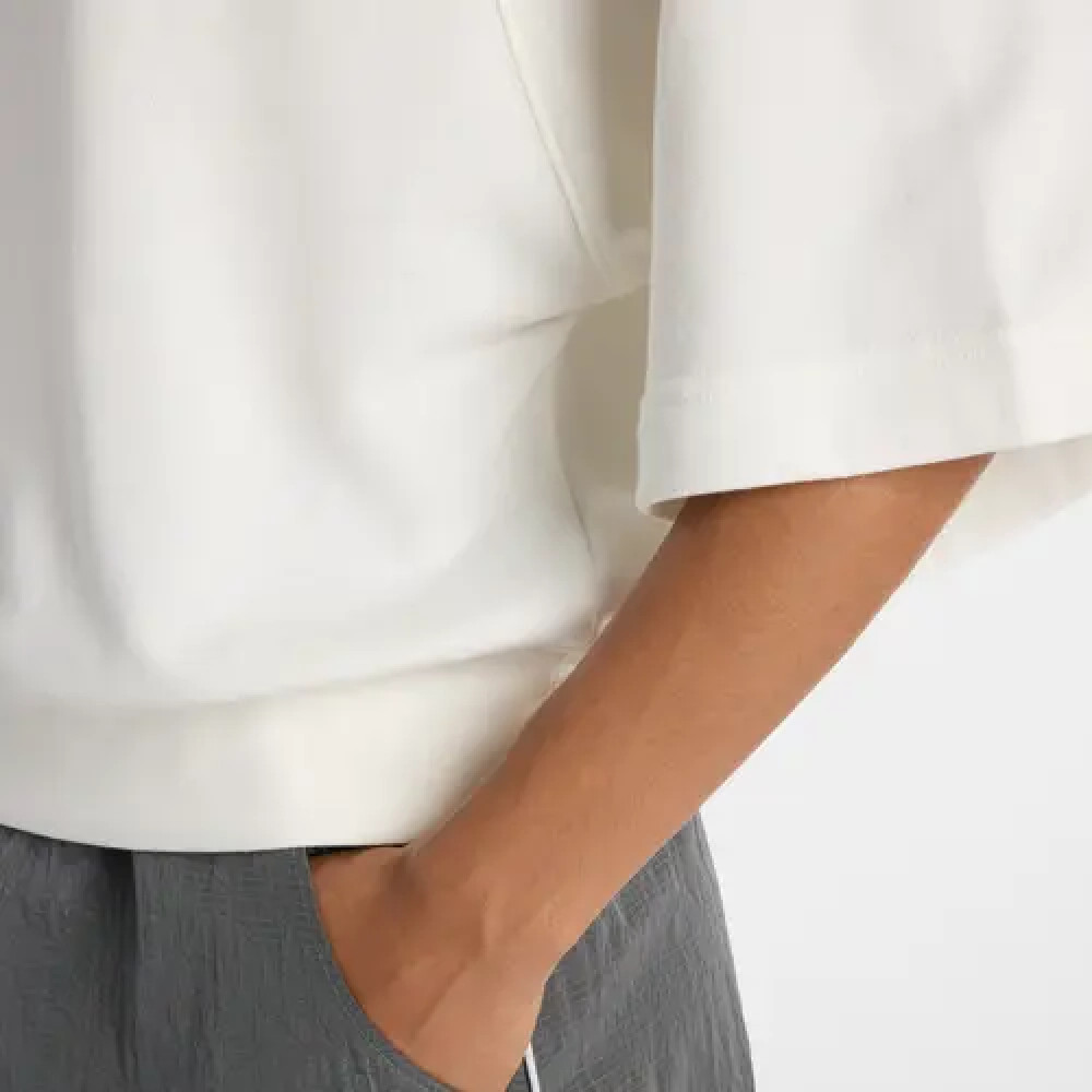Футболка NB женская Coastal Fleece Oversized Polo бежев