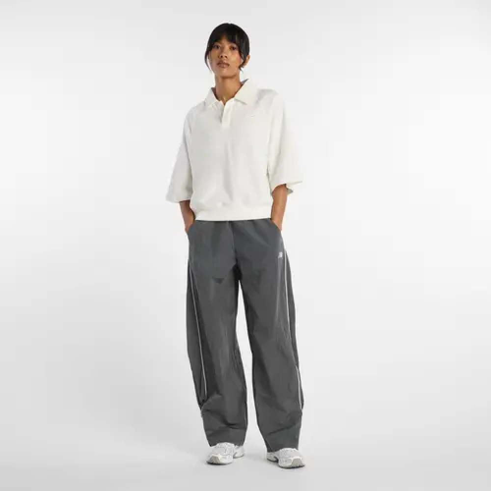 Футболка NB женская Coastal Fleece Oversized Polo бежев