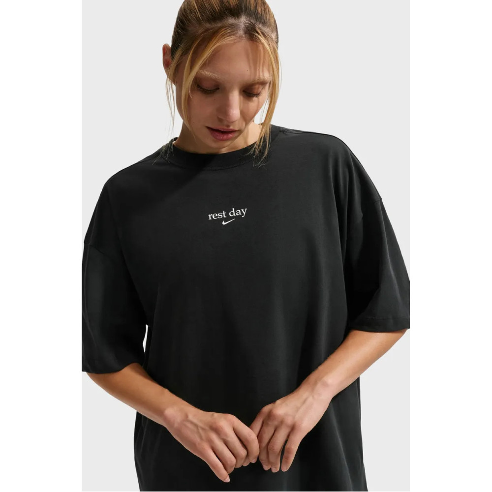 Жіноча чорна футболка W NK DF SS TEE PUMP COVER 2