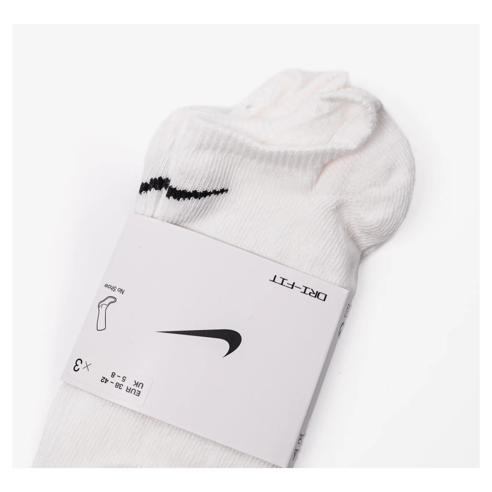 Шкарпетки унісекс Nike (3 пари) Value No Show White 