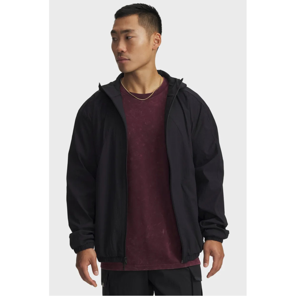 Чоловіча чорна вітровка (костюм) UA Unstoppable Txt Woven Jkt
