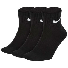 Шкарпетки унісекс Nike U Nk Everyday Ltwt Ankle (3 пари, неутеплені) Black 