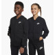 Толстовка (костюм) дитяча Nike Club Fleece Older French Terry Full-Zip Hoodie Black 