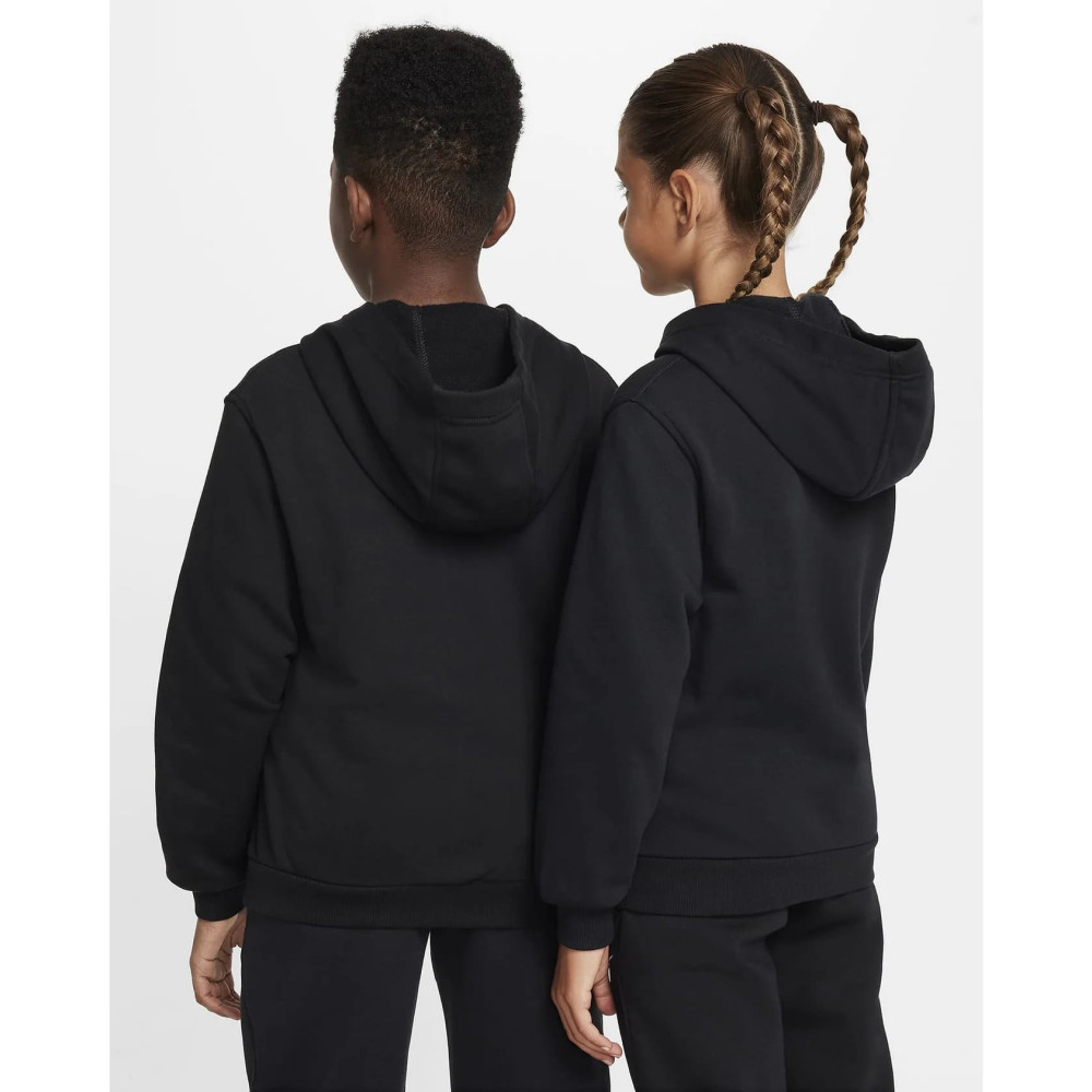Толстовка (костюм) дитяча Nike Club Fleece Older French Terry Full-Zip Hoodie Black 