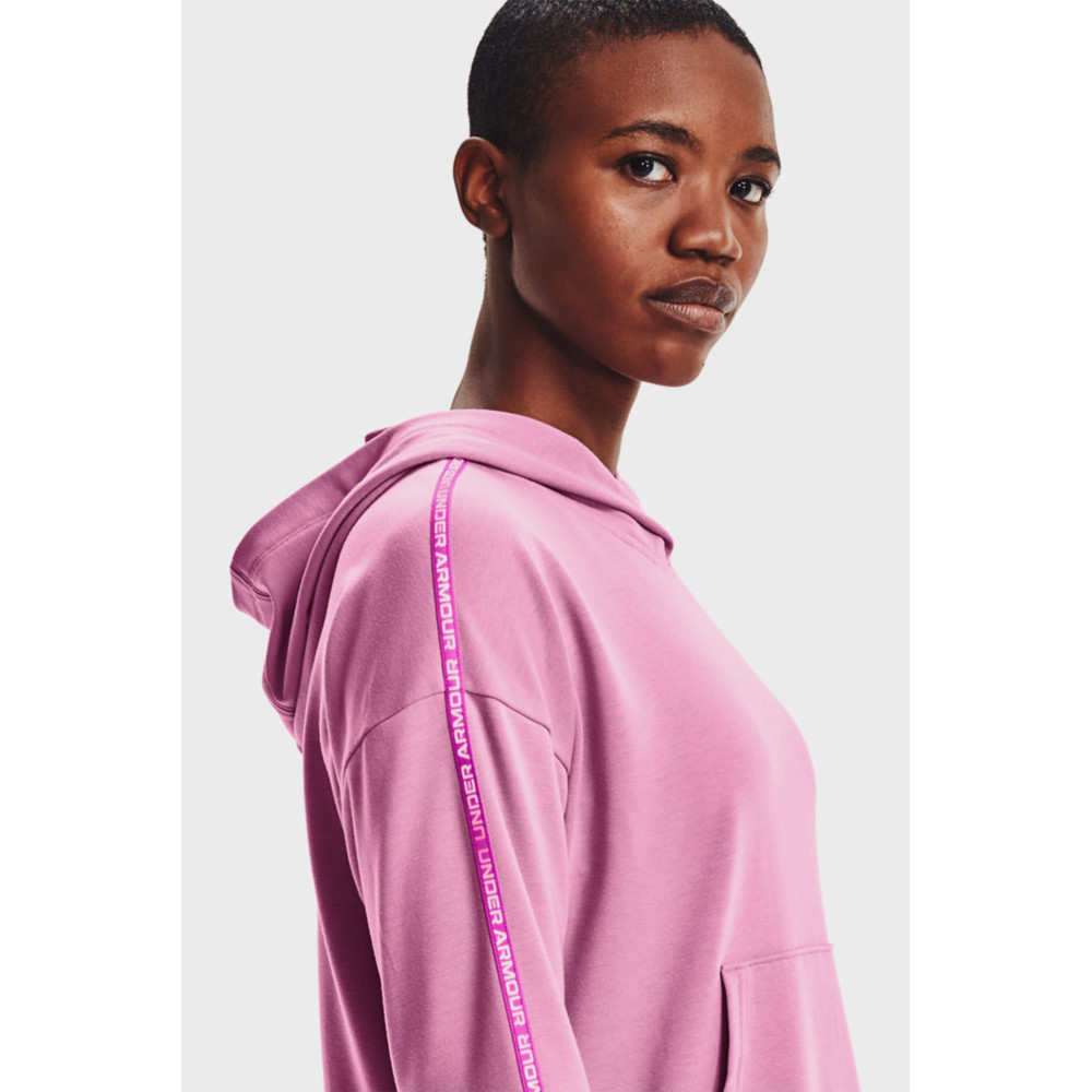 Худи женское (костюм) Under Armour Rival Terry Taped Hoodie-PNK 