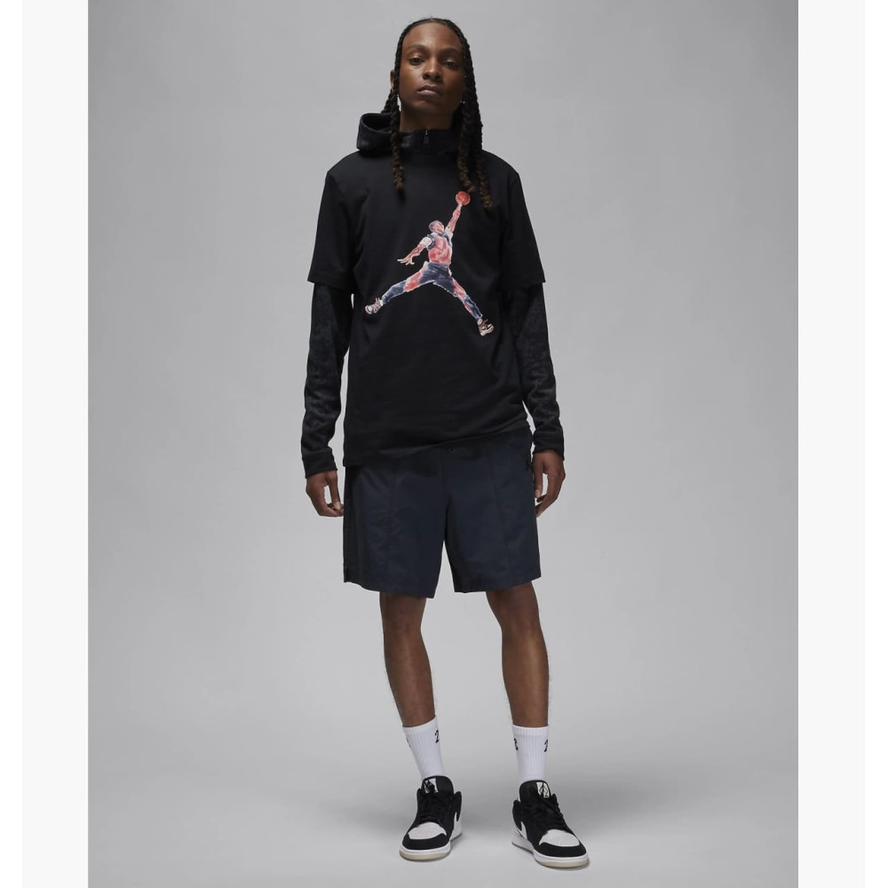 Чоловіча футболка Air Jordan Jumpman Watercolor Short Sleeve Shirt Black