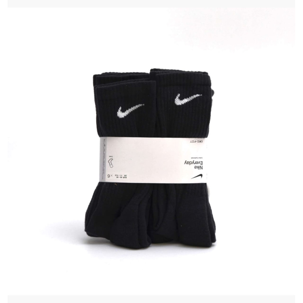 Носки унисекс Nike U EVERYDAY CUSH CREW (6 пар) Black