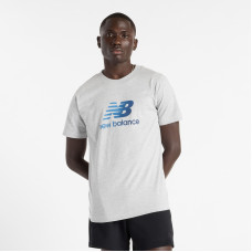футболка чол. NB Sport Essentials Gradient Logo сіра