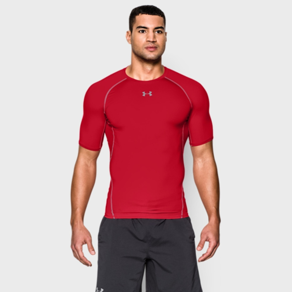 Мужская красная футболка Under Armour HG ARMOUR SS