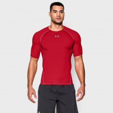 Чоловіча червона футболка Under Armour HG ARMOUR SS