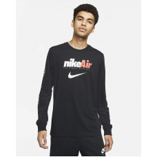 Чоловіча чорна футболка NIKE swoosh