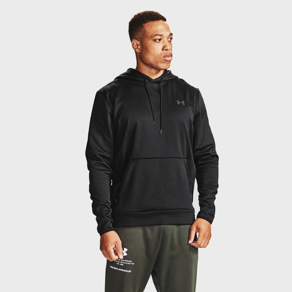 Чоловіче чорне худі UA Armour Fleece HD