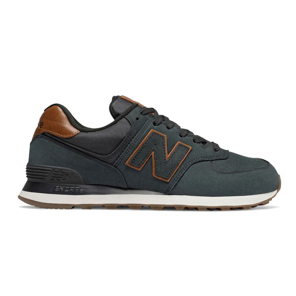 Чоловічі чорні кросівки New Balance 574 Nubuck