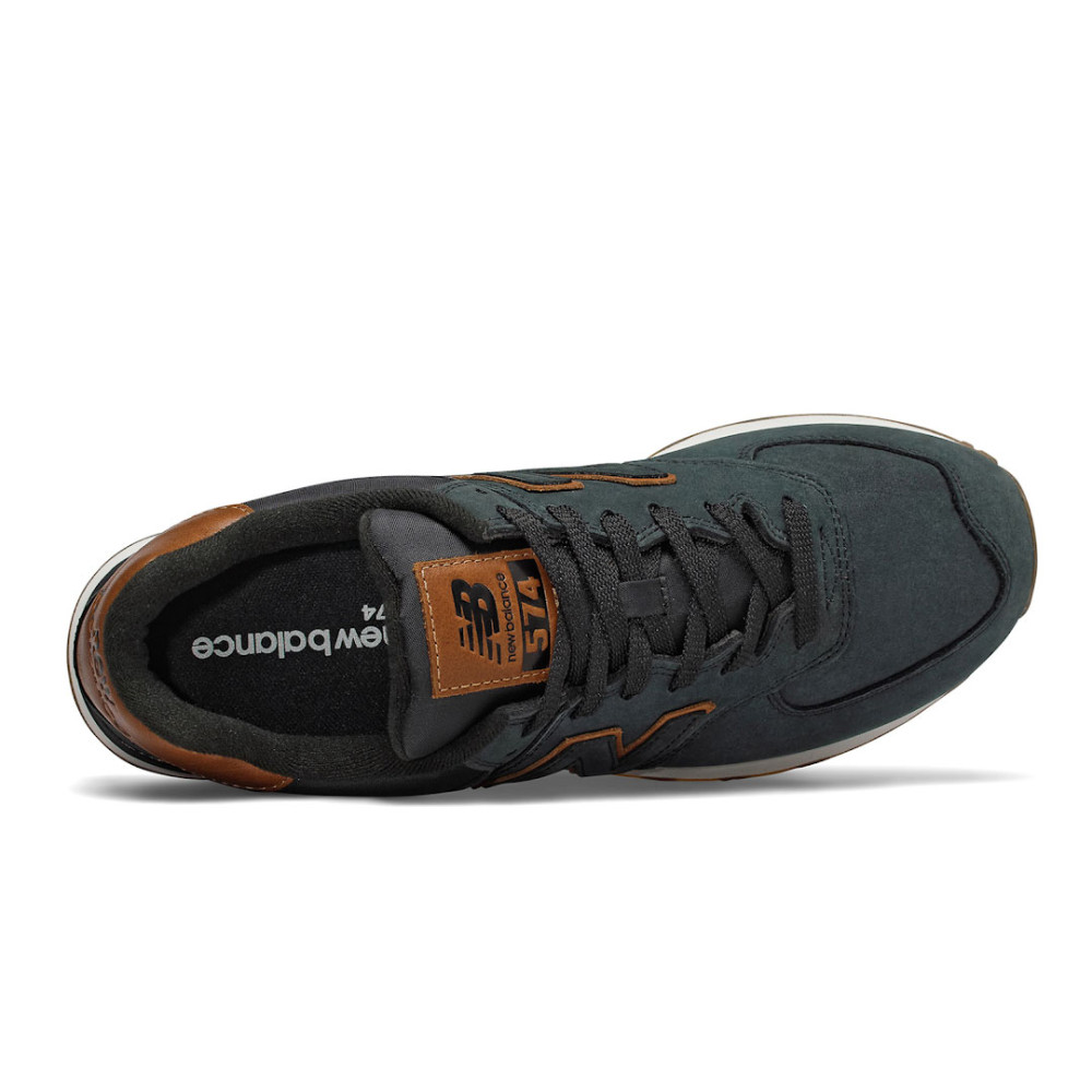 Чоловічі чорні кросівки New Balance 574 Nubuck