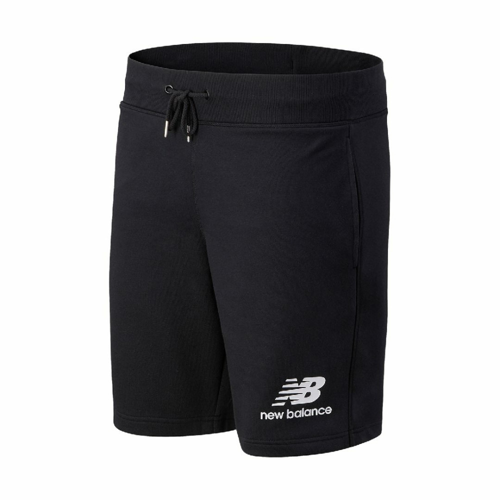Чоловічі чорні шорти New Balance Essentials Stacked Logo