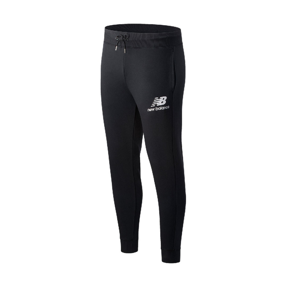 Чоловічі чорні штани New Balance Essentials Stacked Logo