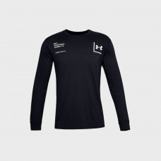 Чоловічий чорний лонгслів Under Armour 1996 LS