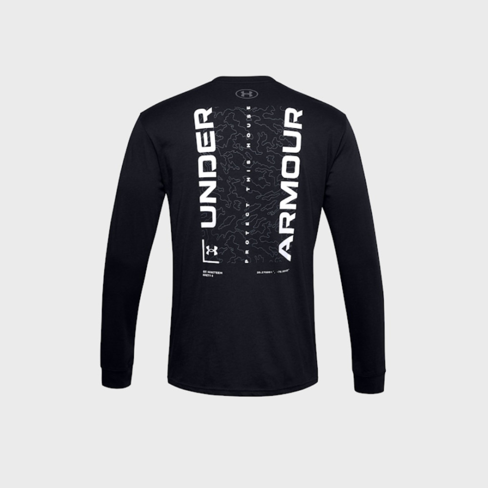 Чоловічий чорний лонгслів Under Armour 1996 LS
