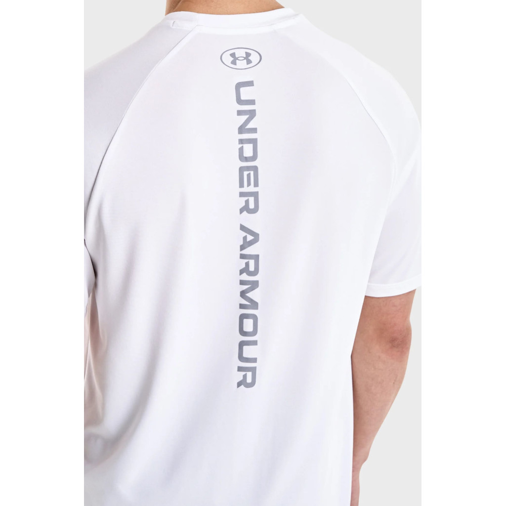 Біла футболка Under Armour Tech Reflective SS