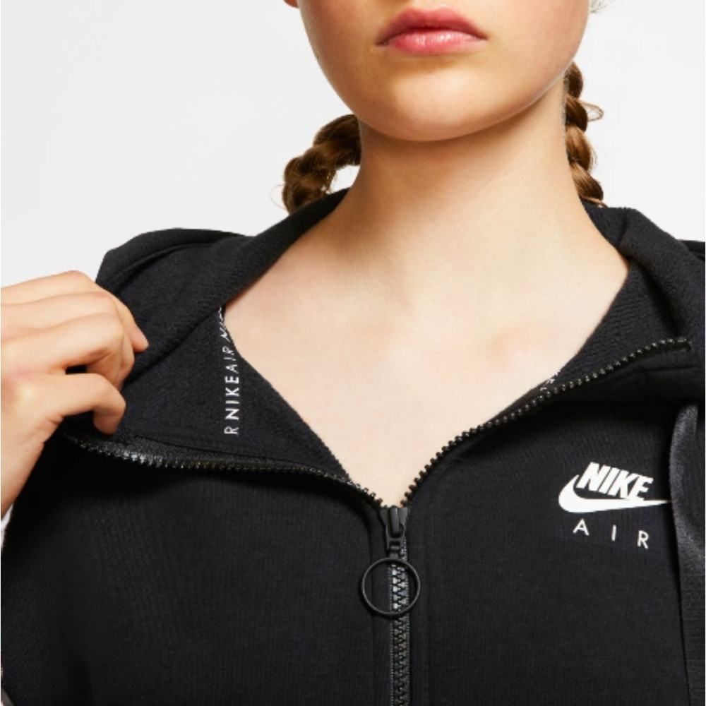 Женская черная спортивная кофта Nike air hoodie