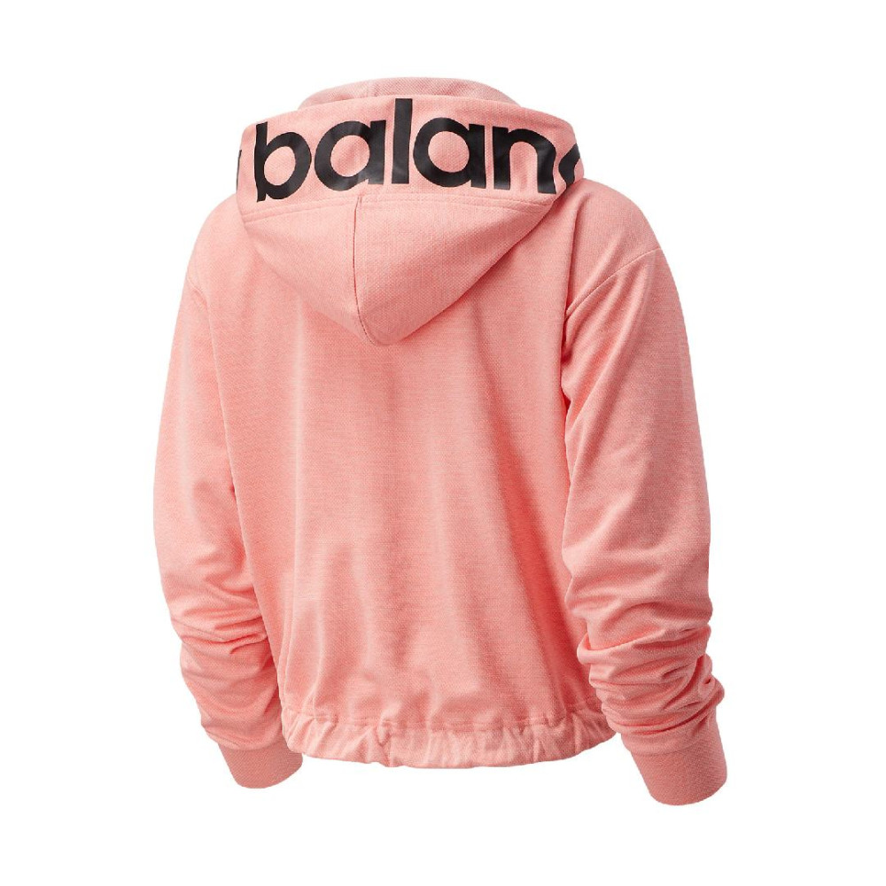 Рожеве худі New Balance Relentless Cinched Hem