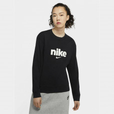 Жіночий чорний лонгслів Nike CREW HBR VRSTY
