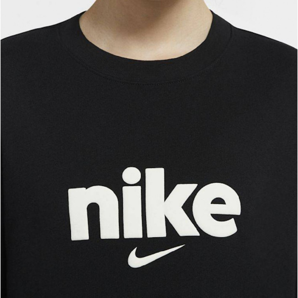 Жіночий чорний лонгслів Nike CREW HBR VRSTY