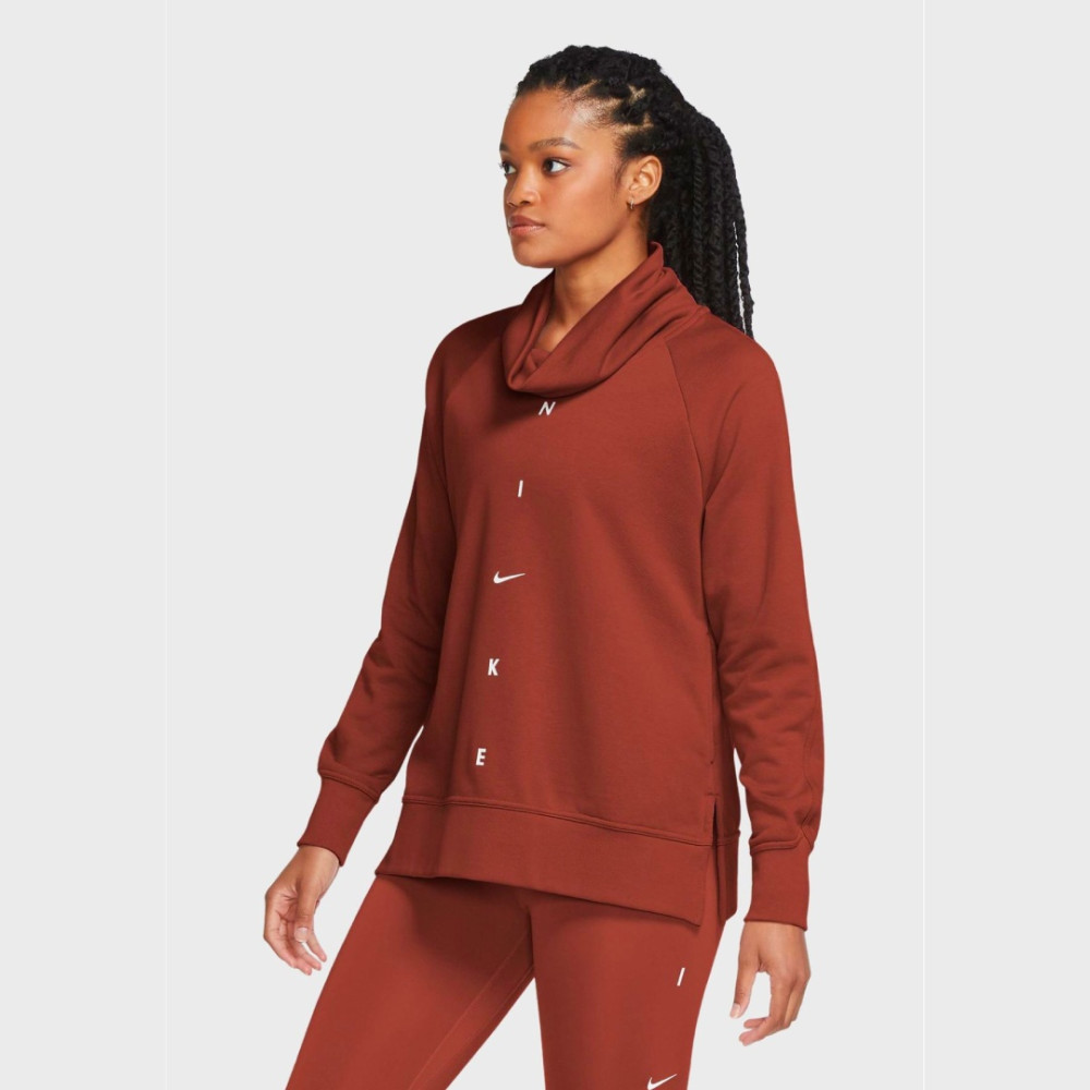 Жіночий теракотовий світшот Nike DRY GET FIT