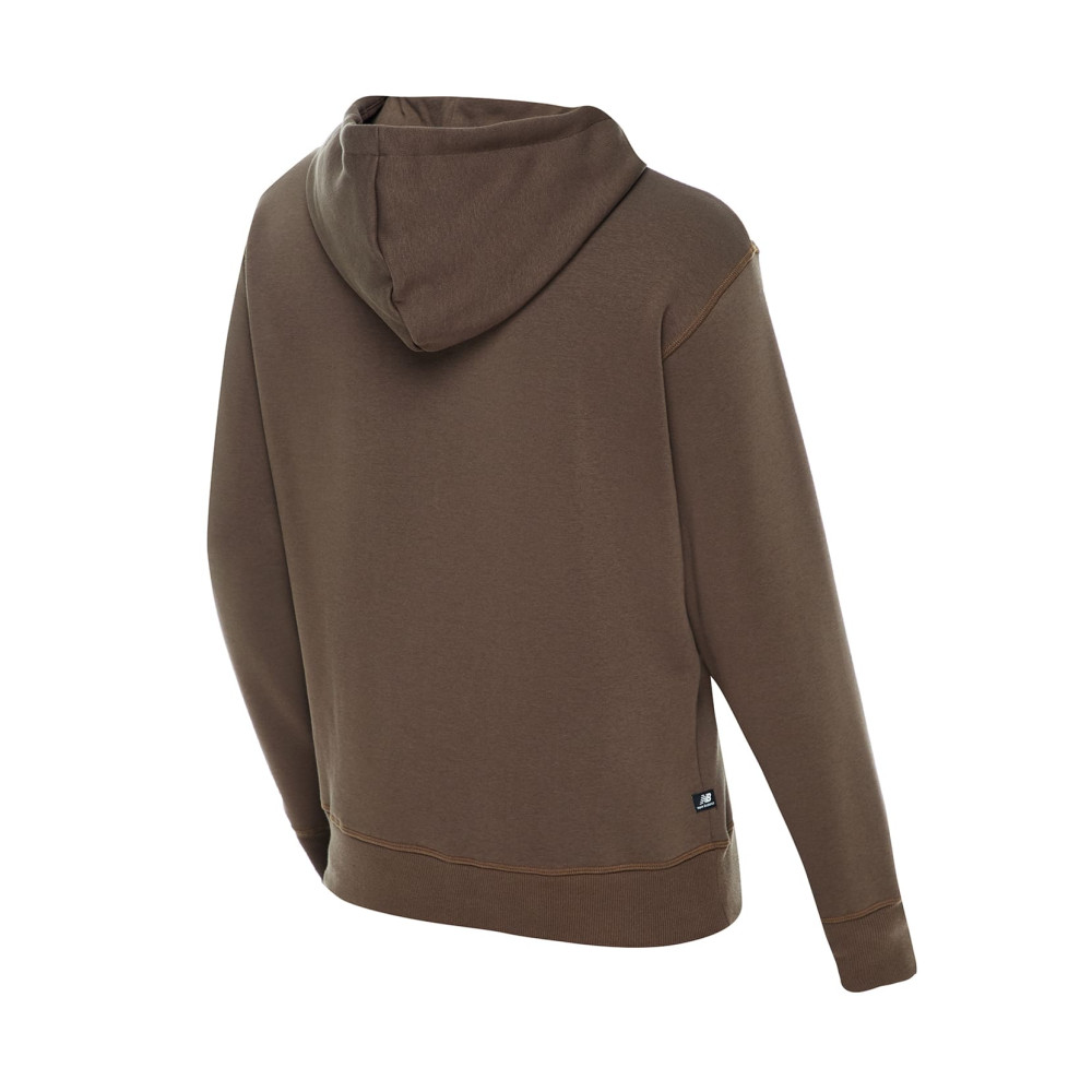 Коричневое худи NB Essentials Brushed Back